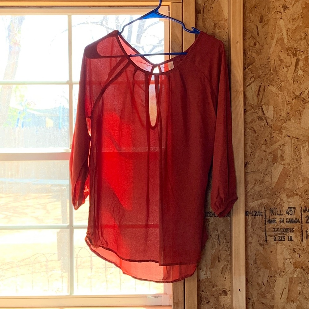 Maroon blouse